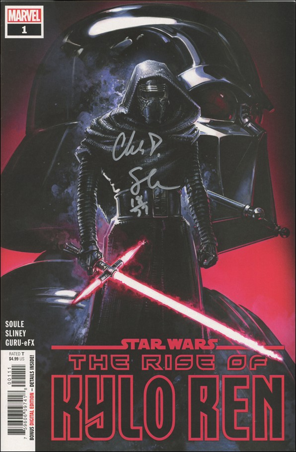 Star Wars: The Rise of Kylo Ren issue 1-H Crain DF Signed by Charles Soule Cover 1/77 