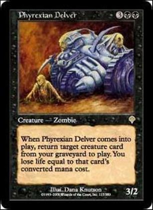 Magic the Gathering: Invasion (Base Set) card 115 Phyrexian Delver