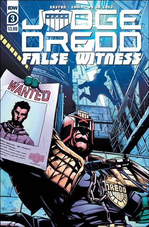 Judge Dredd: False Witness issue 3 Kei Zama Cover