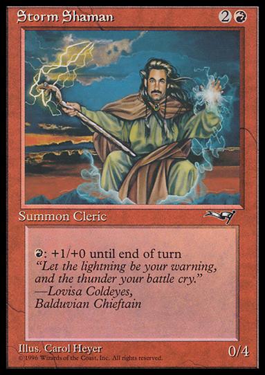 Magic the Gathering: Alliances (Base Set) card 81-B Storm Shaman