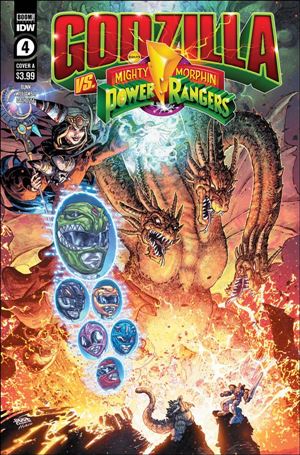 Godzilla vs the Mighty Morphin Power Rangers issue 4 Freddie Williams II Cover