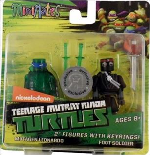 Teenage Mutant Ninja Turtles Minimates (2-Packs) figure 5 Mutagen Leonardo and Foot Soldier