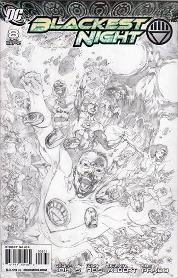 Blackest Night issue 8-C Ivan Reis 1:100 Sketch Cover