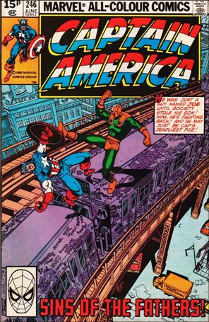 Captain America (1968) issue 246-B UK Price Cover