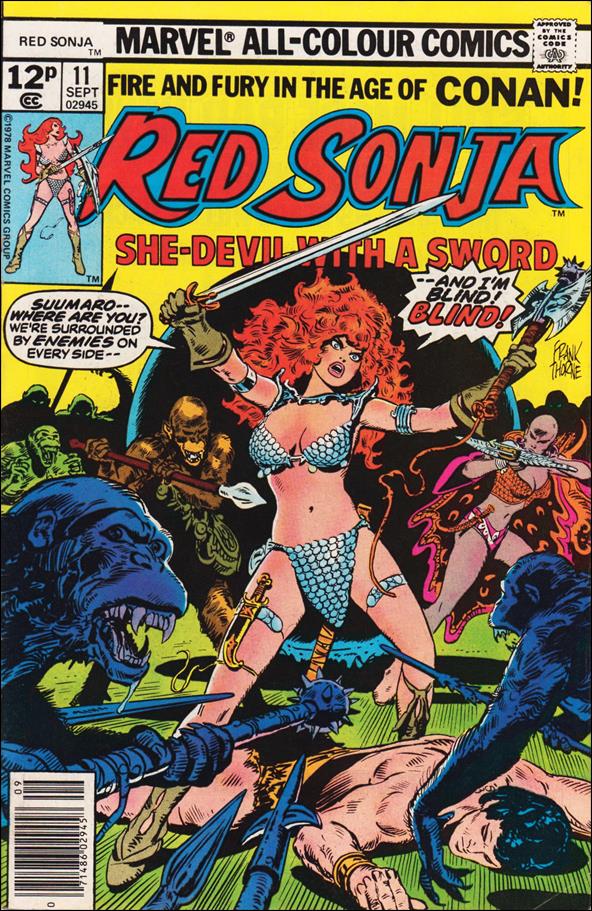 Red Sonja (1977) issue 11-B UK Price Cover