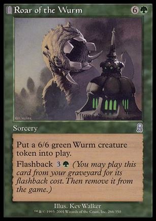 Magic the Gathering: Odyssey (Base Set) card 266 Roar of the Wurm