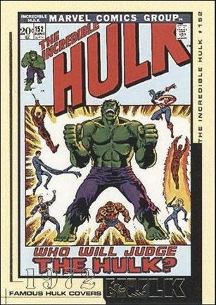 Hulk Film and Comic Cards (Famous Hulk Covers Subset) card FC17 The Incredible Hulk Cover #152 - 1972