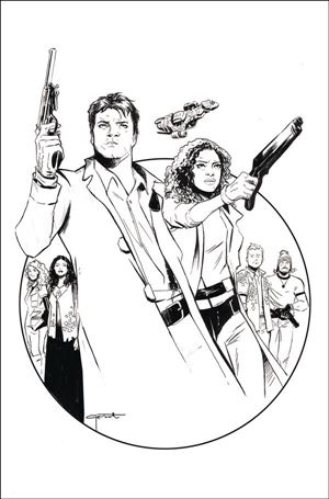 Firefly issue 1-G Lee Garbett 1:50 Black & White Virgin Cover