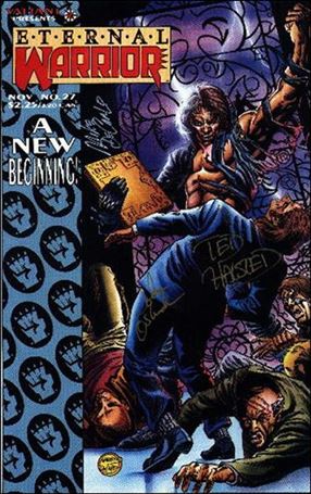 Eternal Warrior (1992) issue 27-B V.V.S.S. (signed by Ostrander, Halsted & DeCarlo)