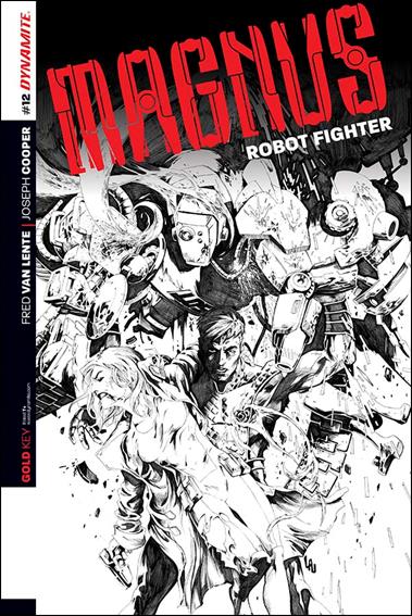 Magnus Robot Fighter (2014) issue 12-C Jonathan Lau 1:10 Black & White Cover