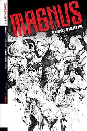 Magnus Robot Fighter (2014) issue 12-C Jonathan Lau 1:10 Black & White Cover