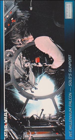 Star Wars Widevision (Base Set) card 79 Int. Millennium Falcon - Solo's Gunport