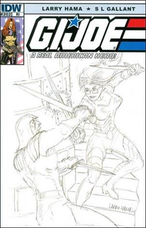 G.I. Joe: A Real American Hero issue 202-B Larry Hama 1:10 Sketch Cover
