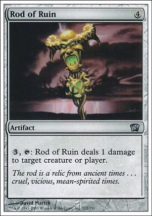 Magic the Gathering: 8th Edition (Base Set) card 312 Rod of Ruin