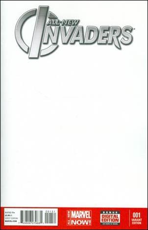 All-New Invaders issue 1-F Blank/Sketch Cover