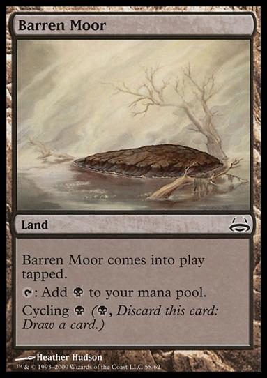Magic the Gathering: Duel Decks: Divine vs. Demonic (Base Set) card 58 Barren Moor