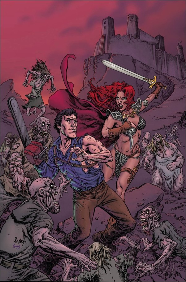 Red Sonja vs. the Army of Darkness issue 2-E Tom Raney Metal Virgin Cover