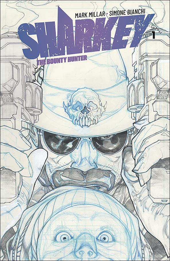Sharkey the Bounty Hunter issue 1-B Simone Bianchi Sketch Cover