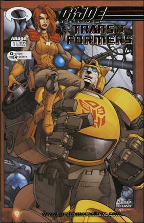 G.I. Joe vs the Transformers (2003) issue 1-G Graham Cracker Comics Gold Foil Cover 1/1500