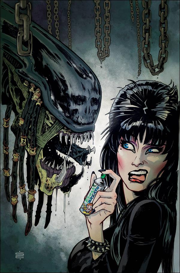 Elvira in Horrorland issue 3-H Silvia Califano 1:25 Virgin Cover