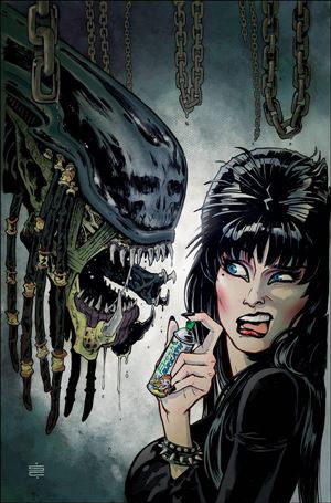 Elvira in Horrorland issue 3-H Silvia Califano 1:25 Virgin Cover
