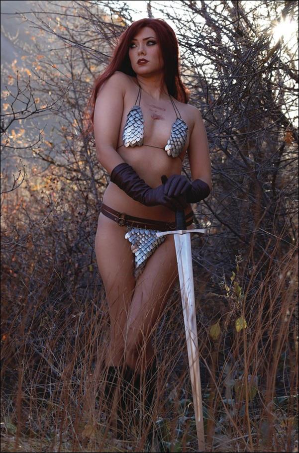 Red Sonja (2023) issue 13-H Cosplay Photo Virgin 1:10 Cardstock Cover