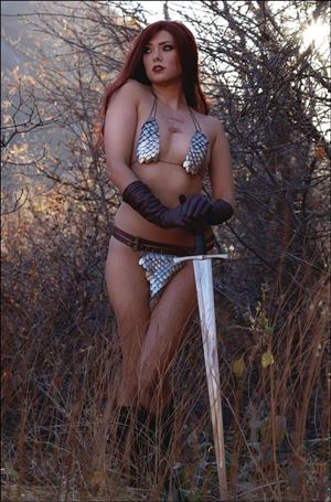 Red Sonja (2023) issue 13-H Cosplay Photo Virgin 1:10 Cardstock Cover