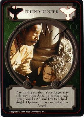 Crow (Base Set) card 43-B Friend in Need (Corrected)