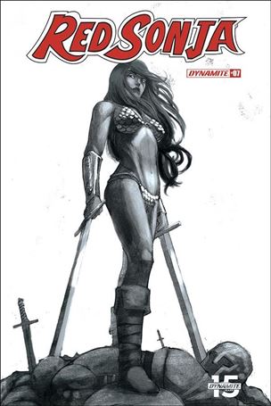 Red Sonja (2019) issue 7-M Bob Q 1:50 Black & White Cover