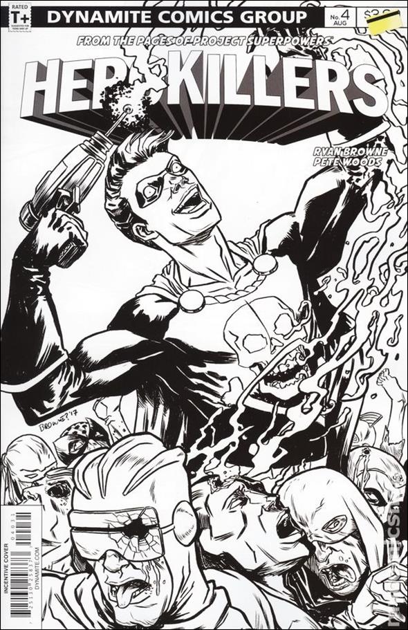 Project Superpowers: Hero Killers issue 4-C Ryan Browne 1:10 Black & White Cover
