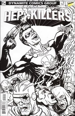 Project Superpowers: Hero Killers issue 4-C Ryan Browne 1:10 Black & White Cover