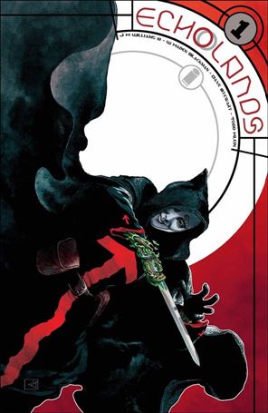 Echolands issue 1-B Black Cape Cover