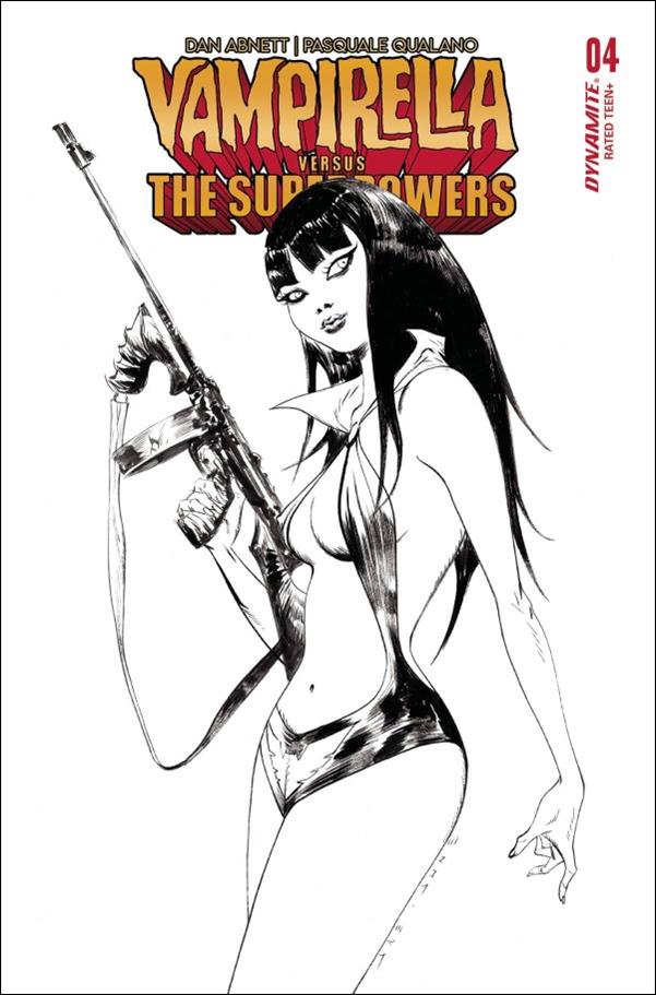 Vampirella vs. the Superpowers issue 4-G Jae Lee 1:10 B&W Cover
