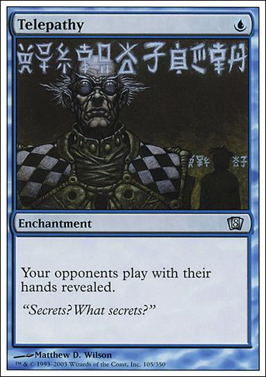 Magic the Gathering: 8th Edition (Base Set) card 105 Telepathy