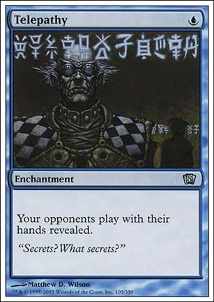 Magic the Gathering: 8th Edition (Base Set) card 105 Telepathy