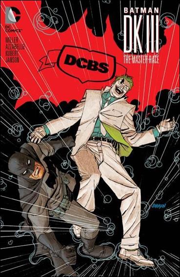 Dark Knight III: The Master Race issue 1-LA Dave Johnson DCBS Logo Cover