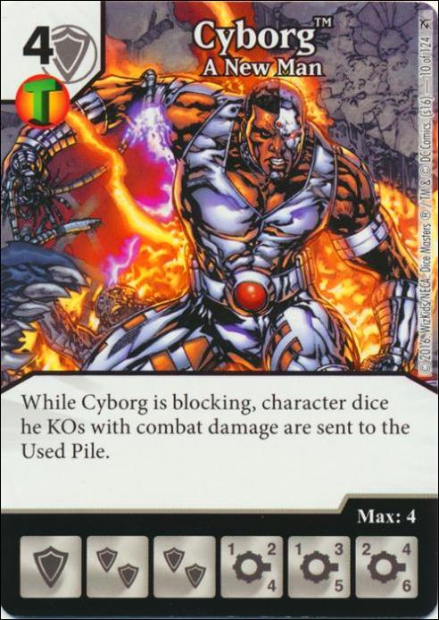 DC Comics Dice Masters Green Arrow and The Flash card 10 Cyborg: A New Man