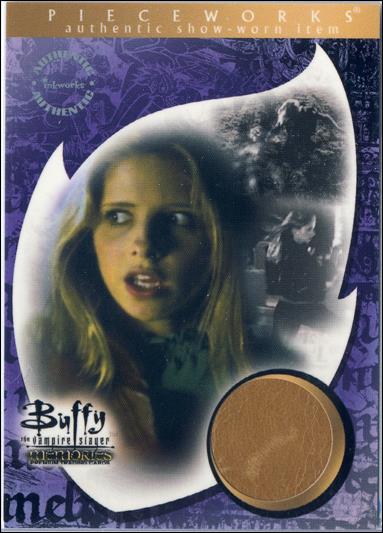 Buffy the Vampire Slayer: Memories (Pieceworks Subset) card PW3 Leather Jacket Worn By Sarah Michelle Gellar