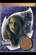Buffy the Vampire Slayer: Memories (Pieceworks Subset) card PW3 Leather Jacket Worn By Sarah Michelle Gellar