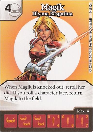 Marvel Dice Masters Uncanny X-Men  card 44 Magik: Illyana Rasputina