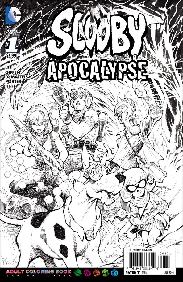 Scooby Apocalypse issue 1-B Jim Lee Adult Coloring Book Cover
