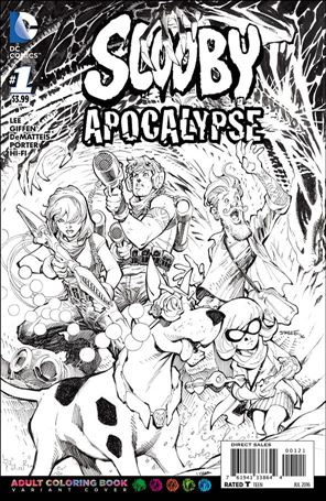 Scooby Apocalypse issue 1-B Jim Lee Adult Coloring Book Cover