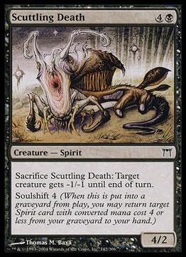 Magic the Gathering: Champions of Kamigawa (Base Set) card 142 Scuttling Death