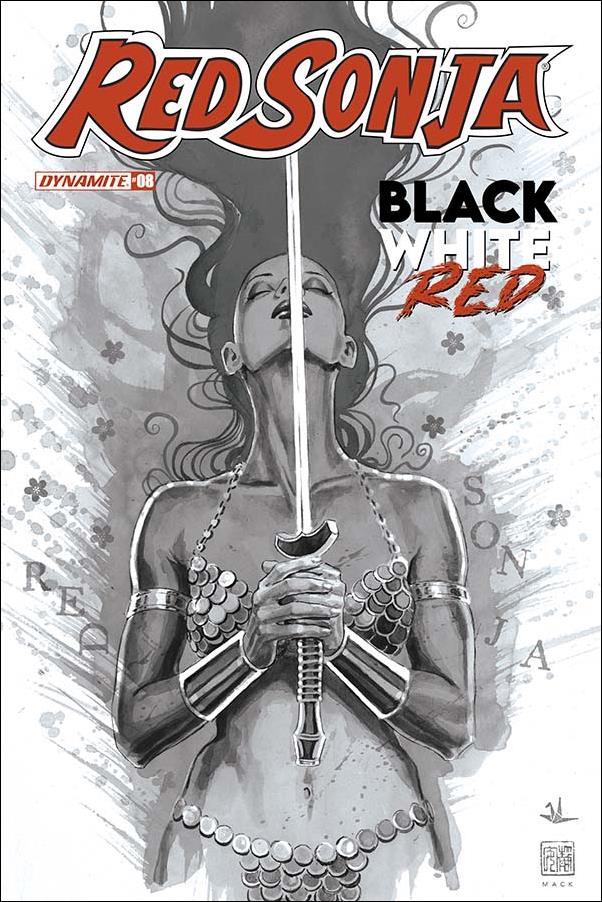 Red Sonja: Black White Red issue 8-K David Mack 1:30 Black & White Cover
