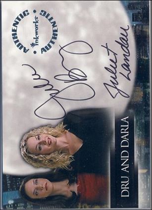 Angel: Season Two (Autograph Subset) card DA1 Juliet Landau and Julie Benz as Dru and Darla