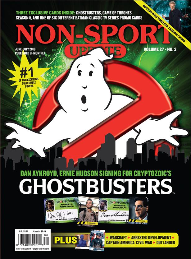 Non-Sport Update (2016) issue 3 Polybagged with Promo Cards Ghostbusters Cover