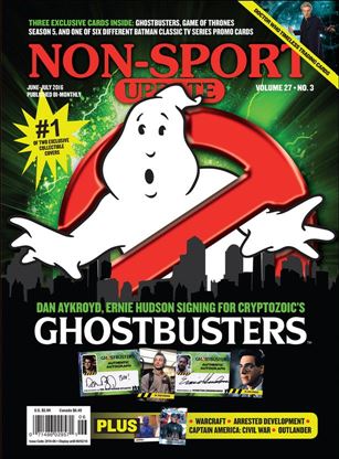 Non-Sport Update (2016) issue 3 Polybagged with Promo Cards Ghostbusters Cover