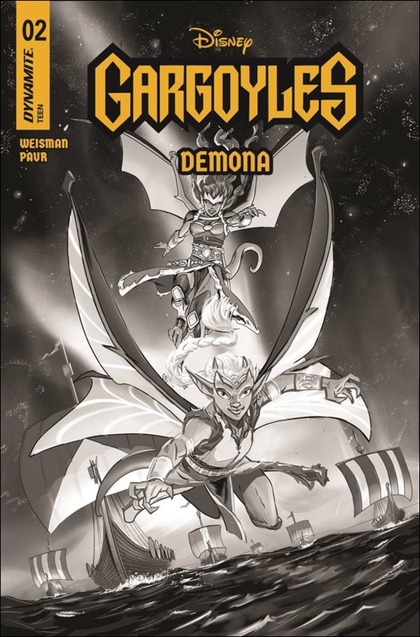 Gargoyles: Demona (2025) issue 2-G Frank Paur B&W 1:10 Cover