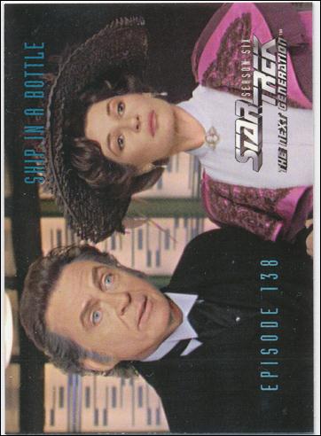 Star Trek: The Next Generation - The Episode Collection Season Six (Base Set) card 573 Ship In A Bottle, Episode 138C