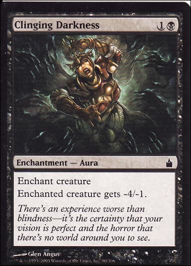 Magic the Gathering: Ravnica (Base Set)  card 80 Clinging Darkness